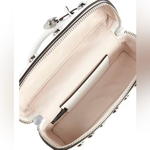 New Michael Kors MK Optic White Jana Convertible Crossbody Bag PROM WEDDINt - Picture 2 of 3